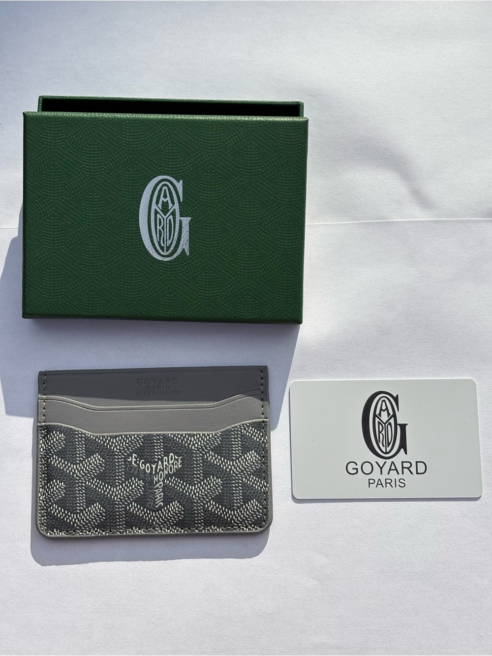 Goyard Gray and Black Goyardine Card Holder - Picture 10 of 10